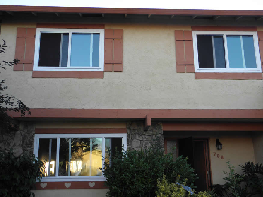 Retro fit vinyl dual windows Vacaville CA